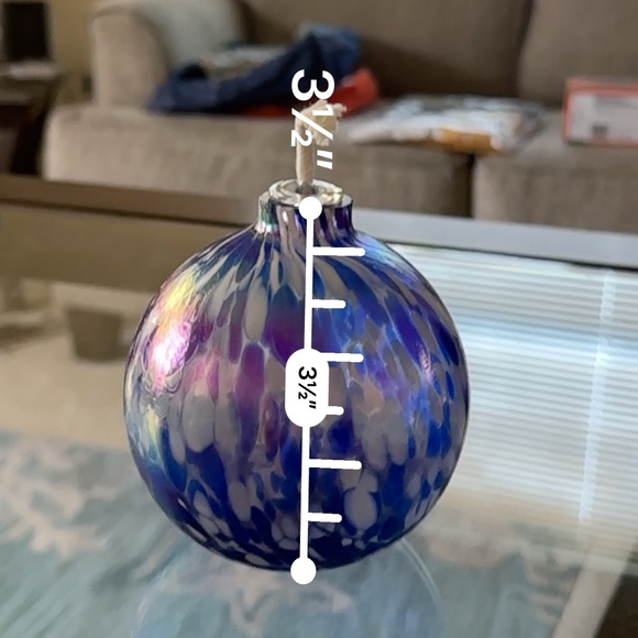 NEW - Pottery Barn Glass Global Oil Lamp - Picture 5 of 5